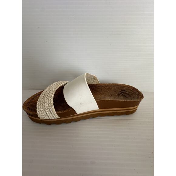 REEF Cushion Vista Hi Vegan Leather Two Strap Platform Sandal Women's 7.5 - Picture 3 of 9